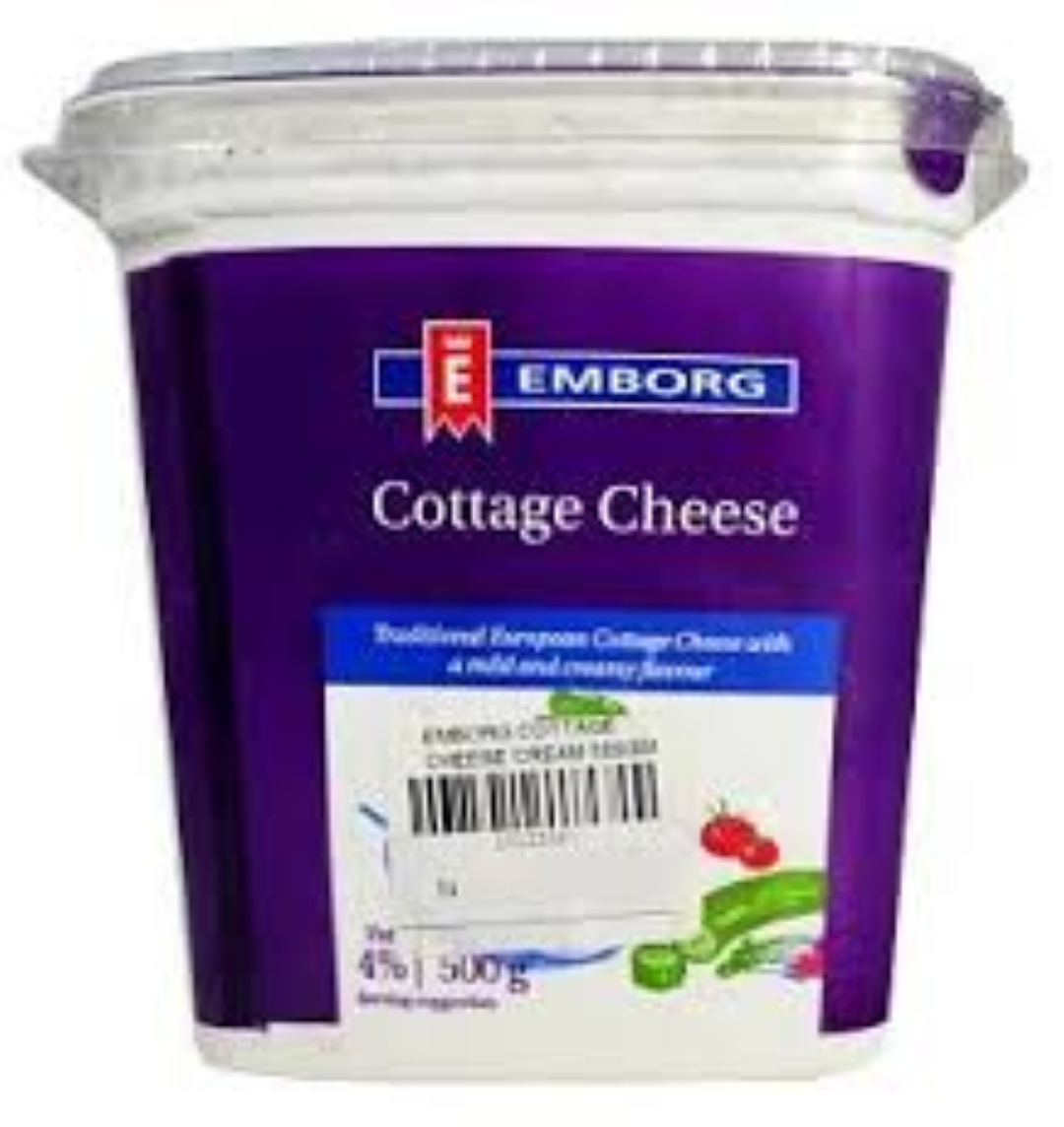 EMBORG COTTAGE CHEESE IN TUB 500G